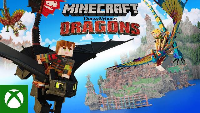 Minecraft Dreamworks How to Train Your Dragon DLC Trailer