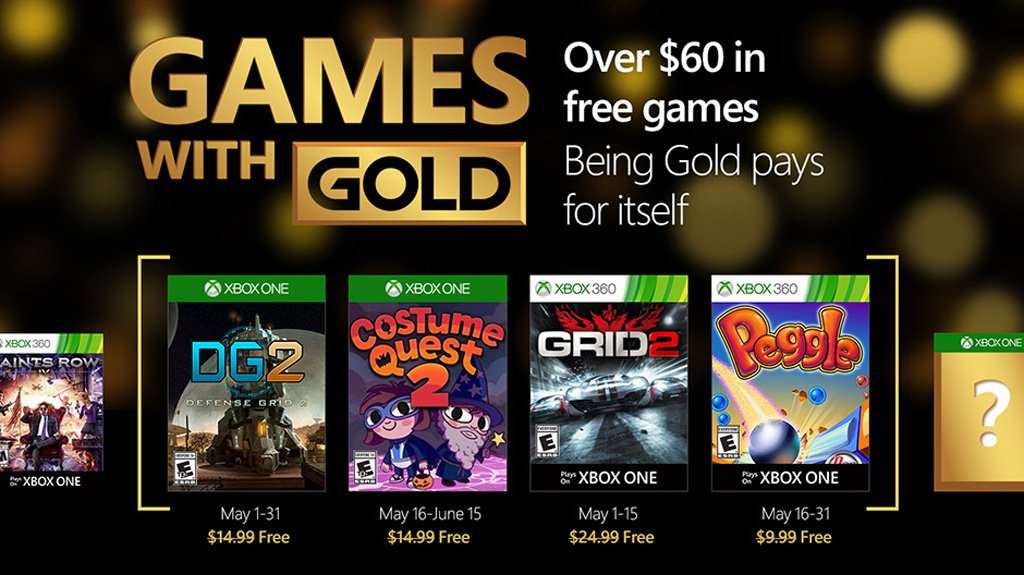 Xbox Games With Gold for May 2016