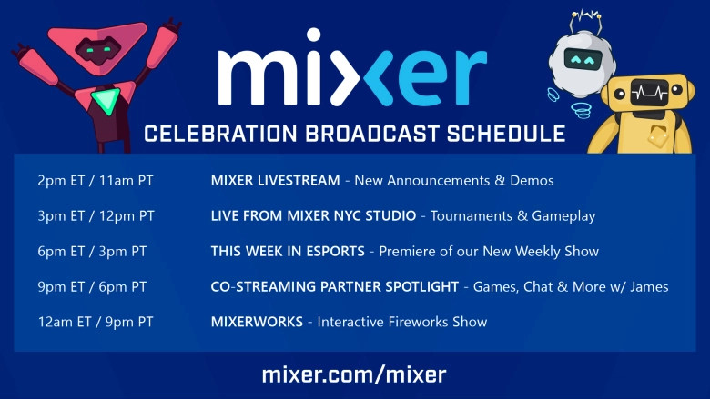 Mixer - Launch Schedule