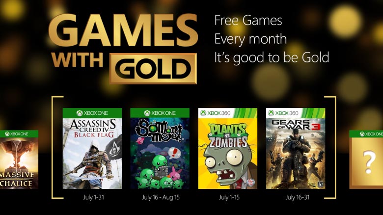 Xbox Live Games with Gold July 2015