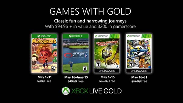 Games With Gold: Xbox Games With Gold For May 2018 Announced