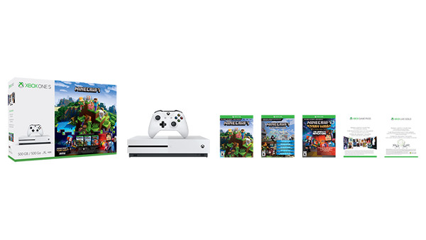 Xbox One S Mincraft Complete Adventure Bundle