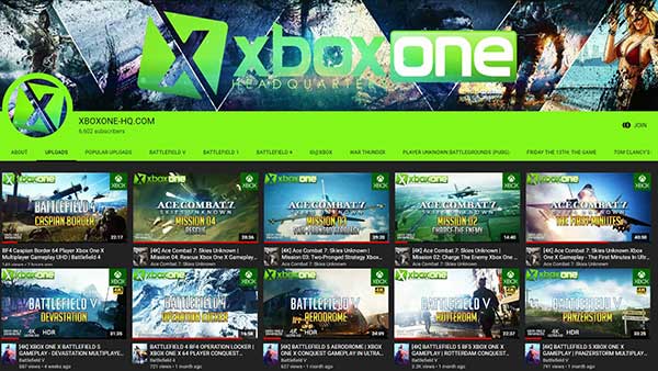 Xbox One ultraHD 4k gameplay on YouTube (XBOX ONE HQ)